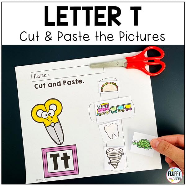 Letter T worksheets