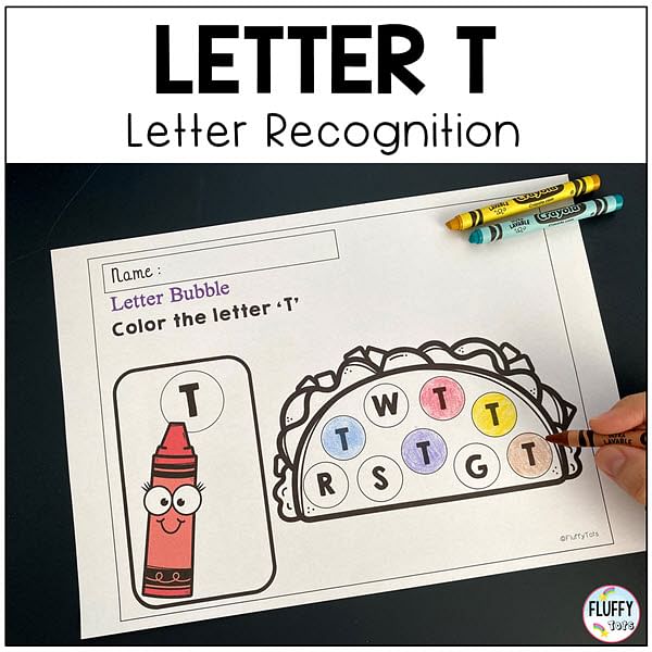 Letter T worksheets