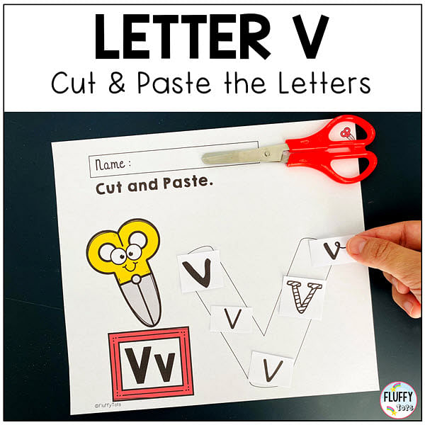 Letter V worksheets