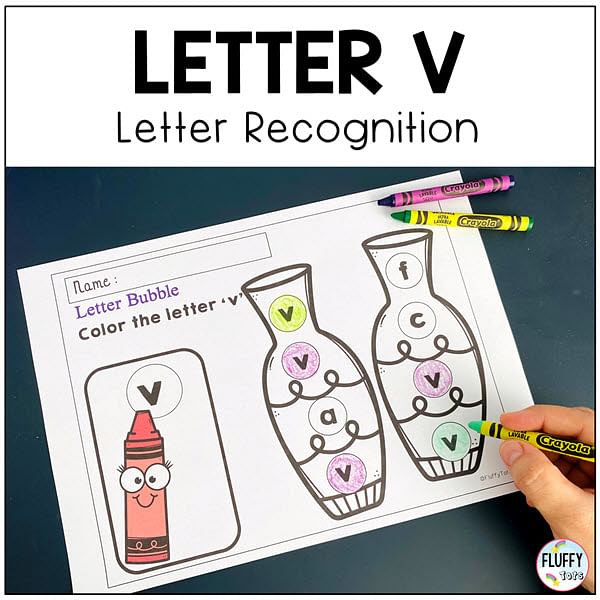 Letter V worksheets