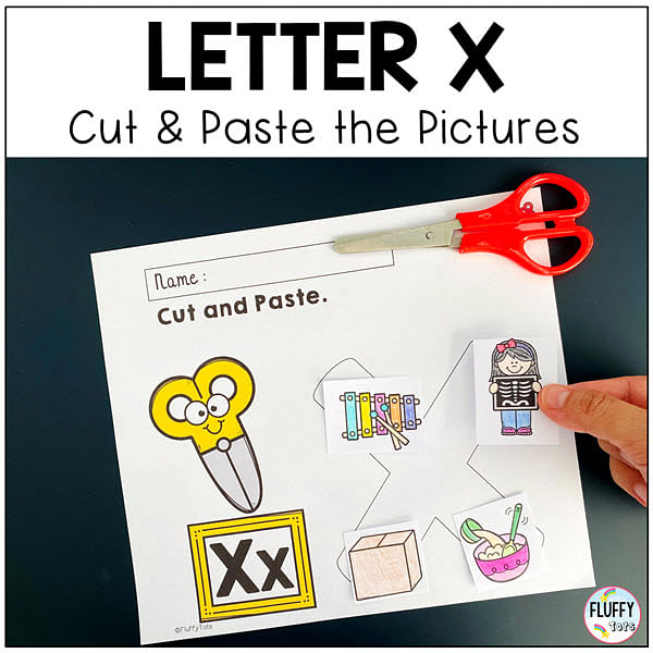 Letter X worksheets