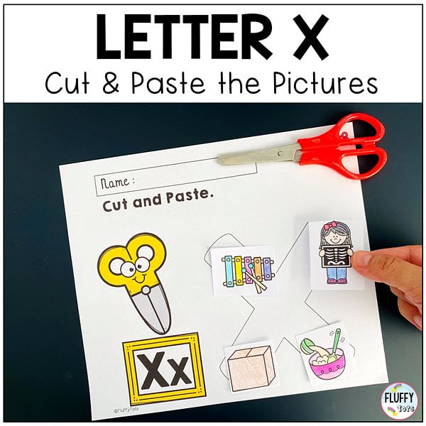 Letter X worksheets