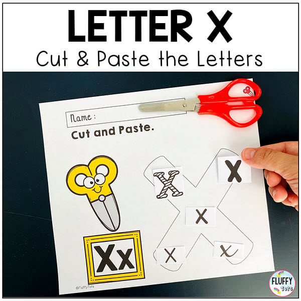 Letter X worksheets