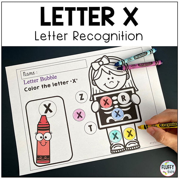 Letter X worksheets