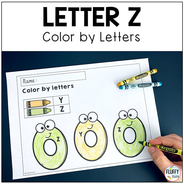 Letter Z worksheets