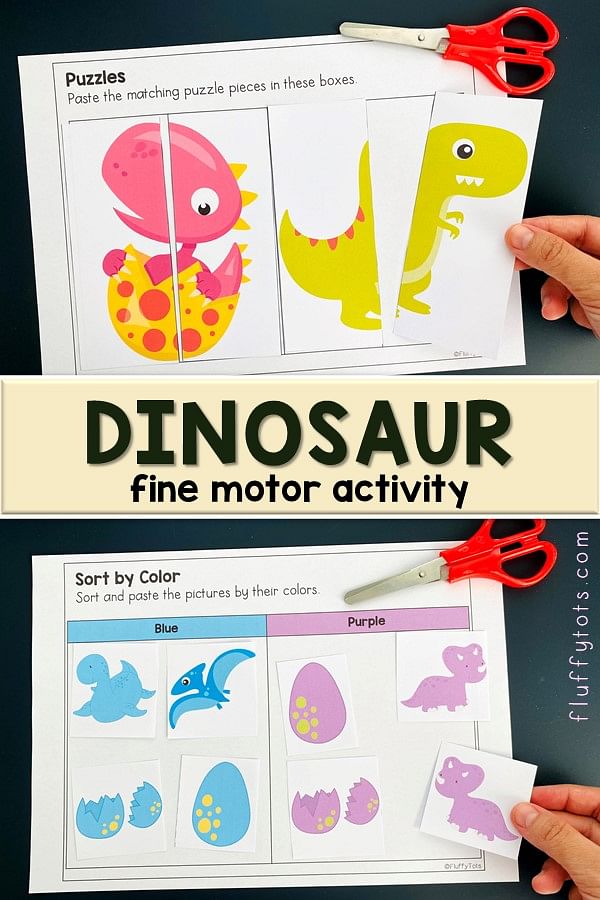 Dinosaur Printables for Preschool and Kindergarten: 60+ Fun Pages 1