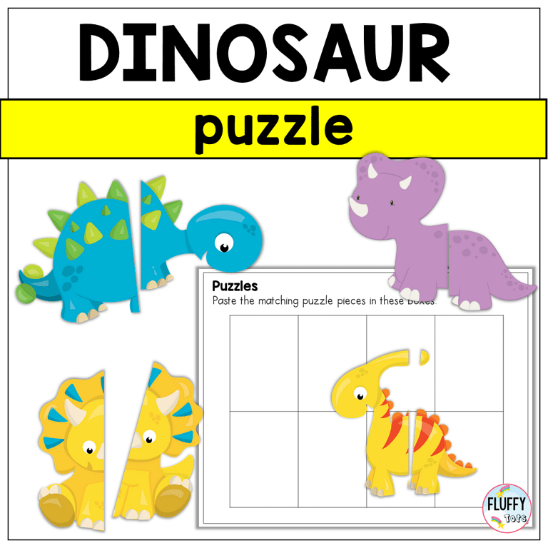 6 FREE Dinosaur Puzzle Printable That Will Excite Your Preschool Kids