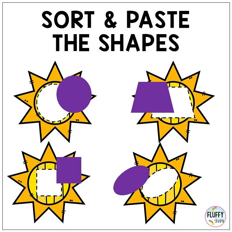 summer sun shape sorting