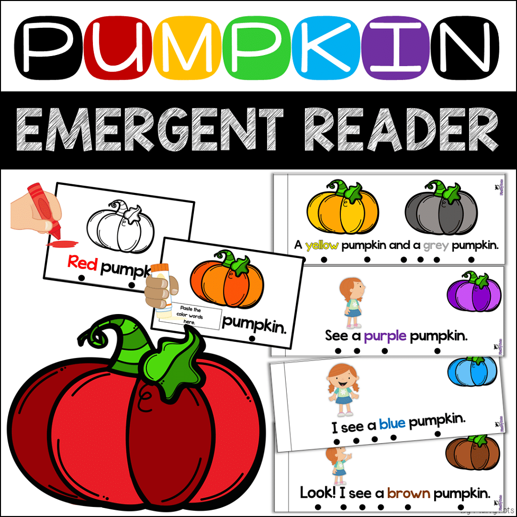 Pumpkin Color Emergent Reader : FREE 9 Color Words 2