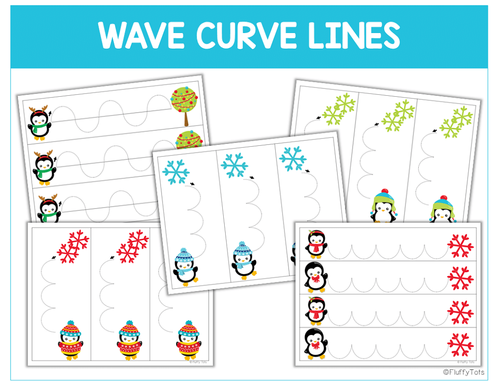 Fun Penguin Tracing Worksheets Page for Preschool and Toddler Kids 2