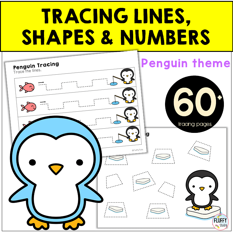 60+ Pages Crazy Fun Winter Penguin Pre-Writing Tracing Activities 3