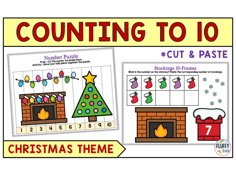 50+ Fun Pages of Christmas Math Preschool Activities