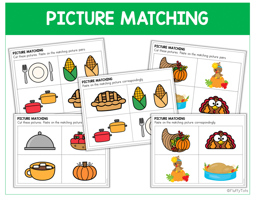 60+ Fun Activity Pages Thanksgiving Toddler & Preschool Activity Pack 2