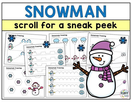 snowman preschool