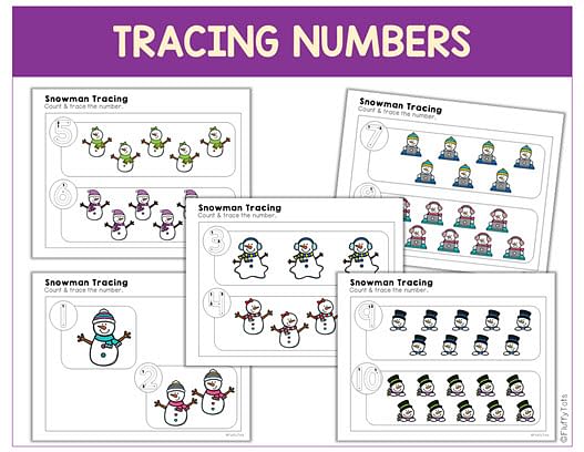 60+ Pages Exciting Snowman Tracing Worksheets 18