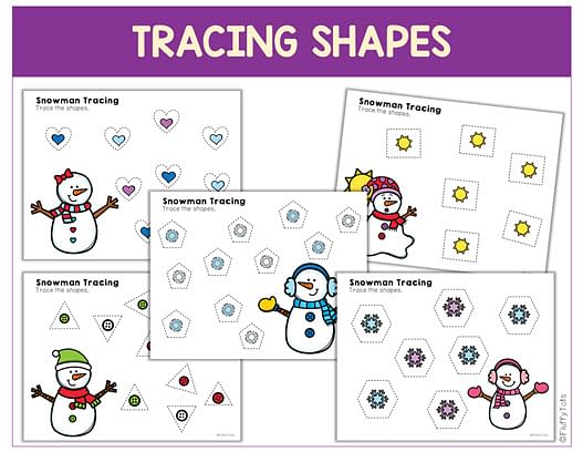 60+ Pages Exciting Snowman Tracing Worksheets 15