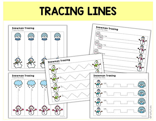 60+ Pages Exciting Snowman Tracing Worksheets 2