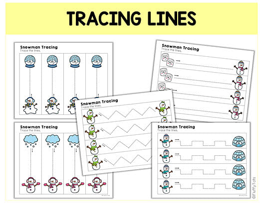 60+ Pages Exciting Snowman Tracing Worksheets 1