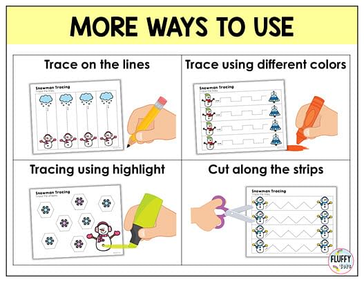 60+ Pages Exciting Snowman Tracing Worksheets 20