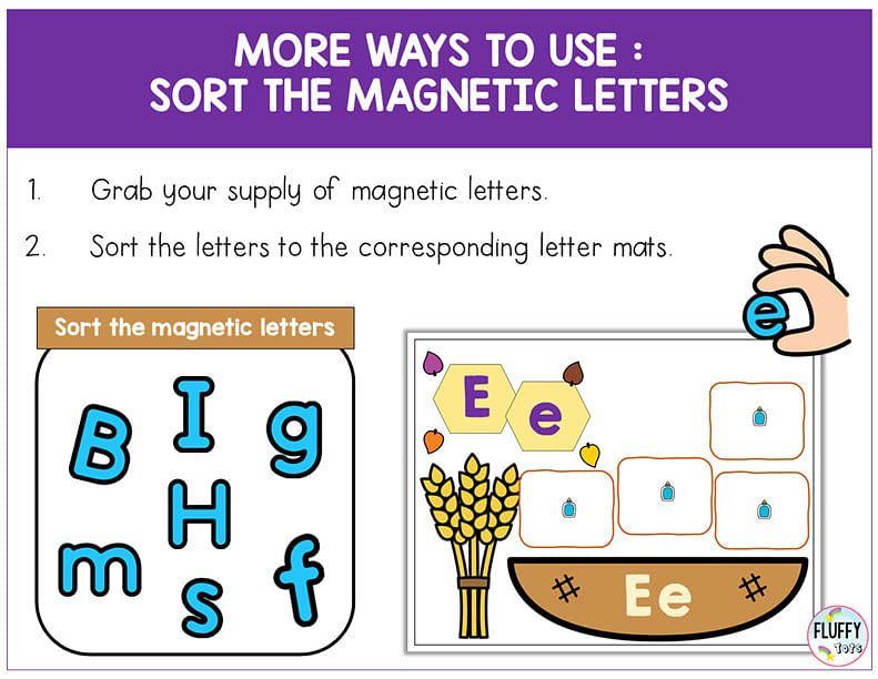 Easy Thanksgiving Letter Sorting Cut-and-Paste Letter Recognition Activity 8