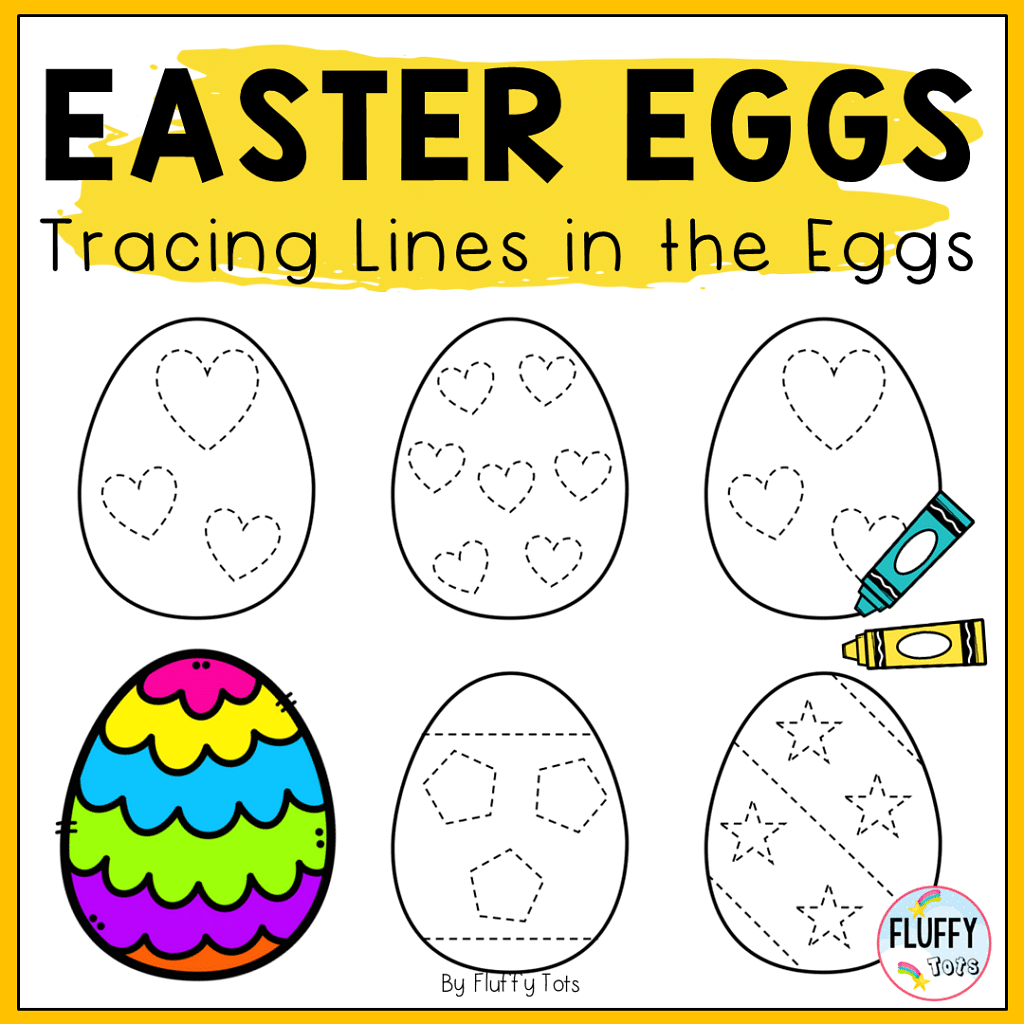 60+ Crazy Fun Easter Egg Printable Tracing Pages 2