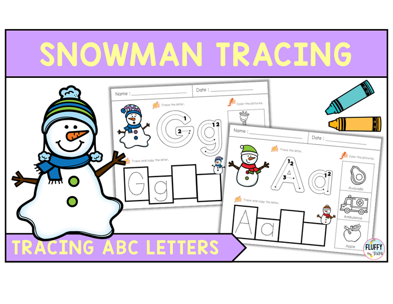 70+ Pages Fun Snowman Letter Tracing Worksheets