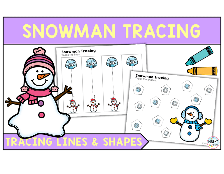 60+ Pages Exciting Snowman Tracing Worksheets