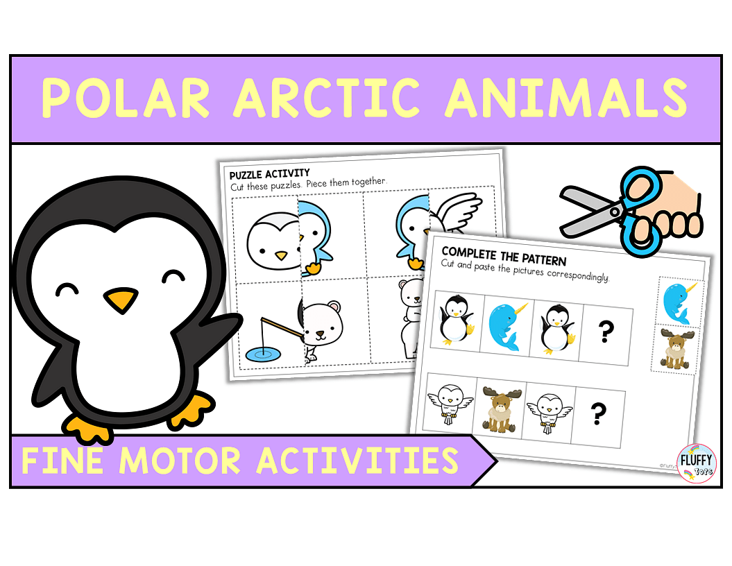 60+ Fun Pages of Easy to Use Arctic Animals Printables for Preschool 1