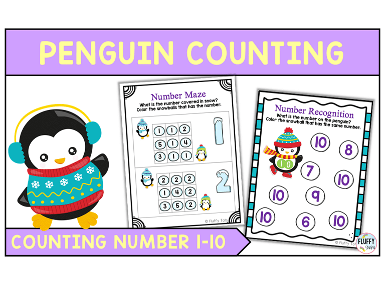 Penguin Math Activities for Preschoolers : Exciting 10 Activities