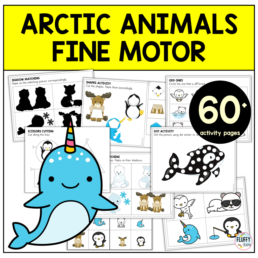 60+ Fun Pages of Easy to Use Arctic Animals Printables for Preschool 2