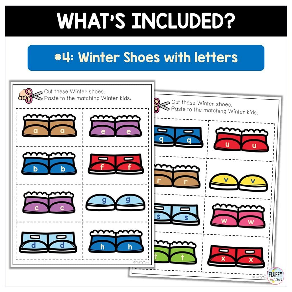 Fun Dress-Up Winter Letter Sorting for Literacy Activities 17