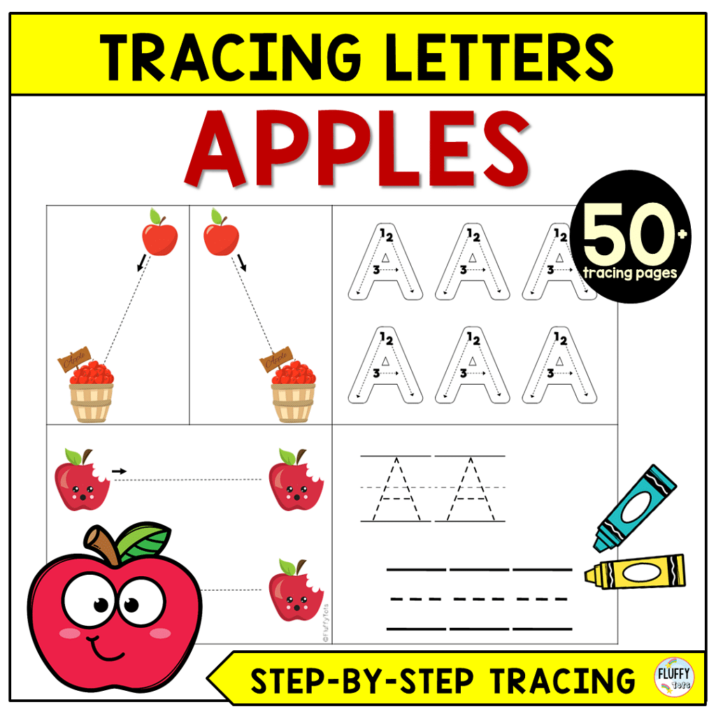 Easy Step-by-Step Tracing Letter Worksheets for Preschool 1