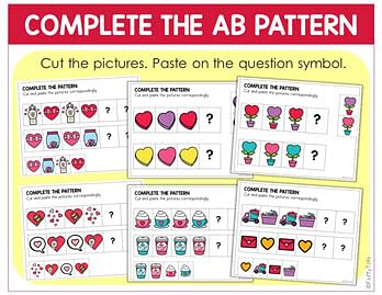 complete the pattern worksheets