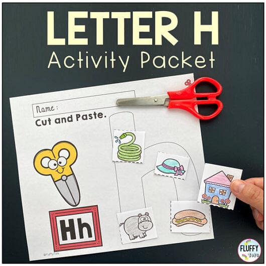 Fun Letter H Worksheets for Beginning Learners - FluffyTots