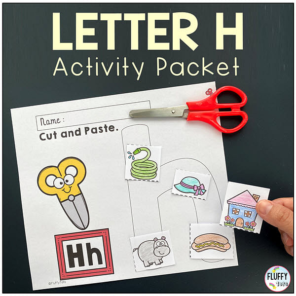 letter h worksheets activities