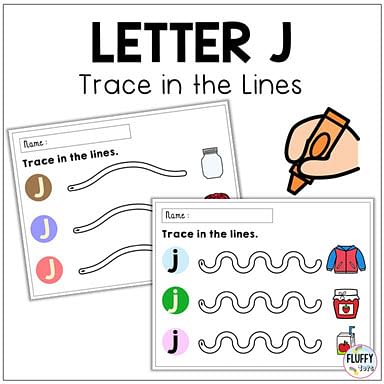 letter j tracing worksheets