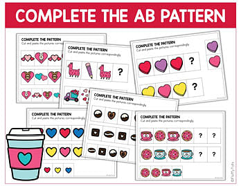 pattern worksheets for kindergarten