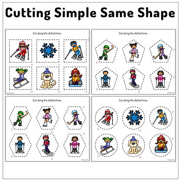 Shape Cutting Worksheet