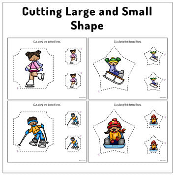 Shape Cutting Practice printables