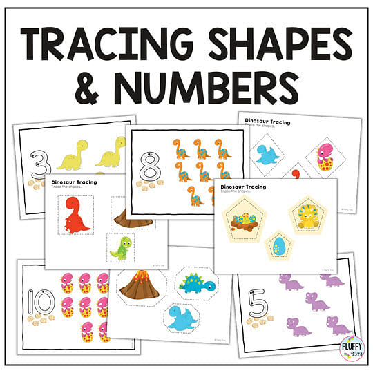 Dinosaur preschool worksheets
