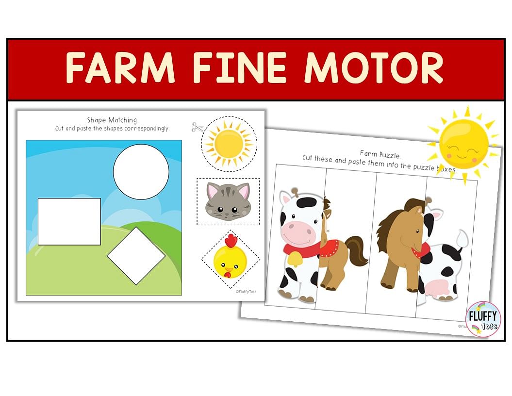 Preschool Farm Theme Printables 1