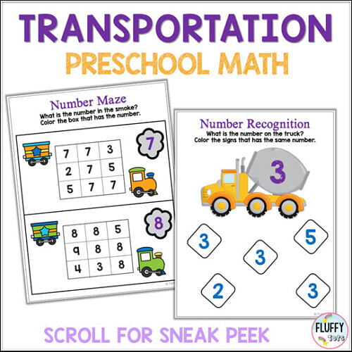 3 Fun Transportation Counting Activities That Will Wow Your Kids ...