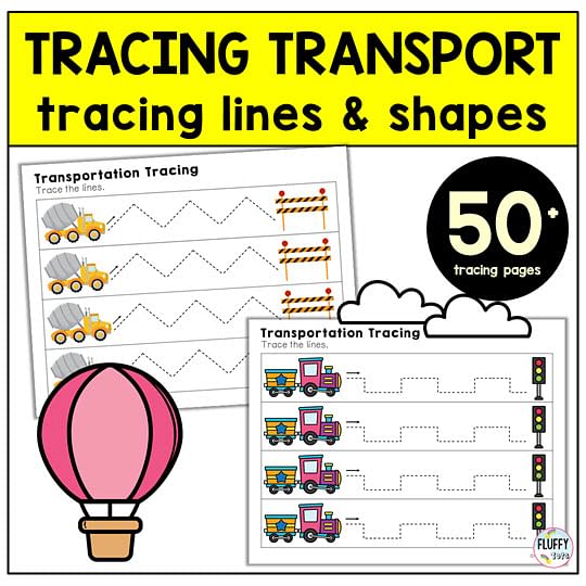 transportation preschool theme worksheets