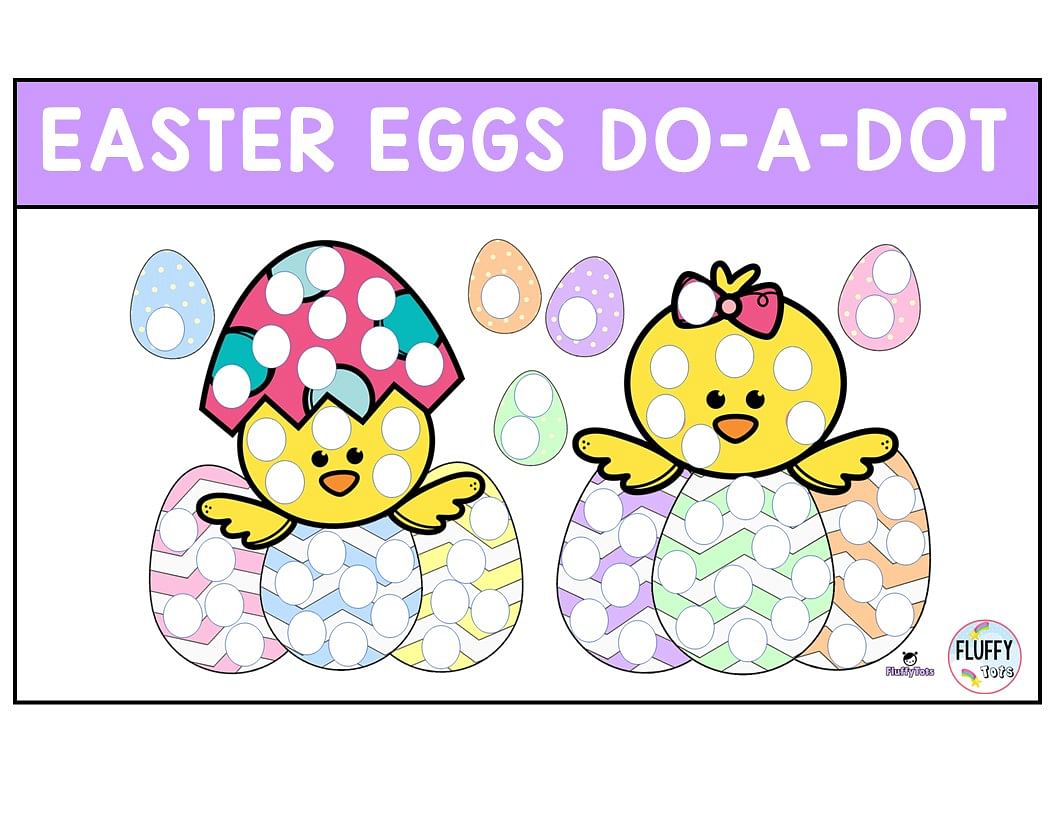 Easy to Use Easter Dot to Dot Printables 1