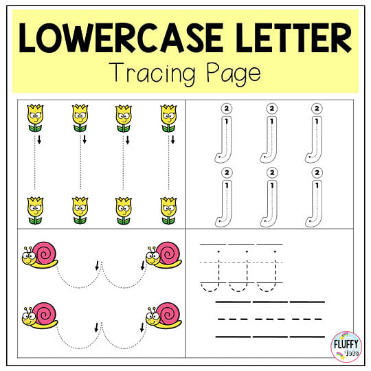 Spring Letter Tracing printables