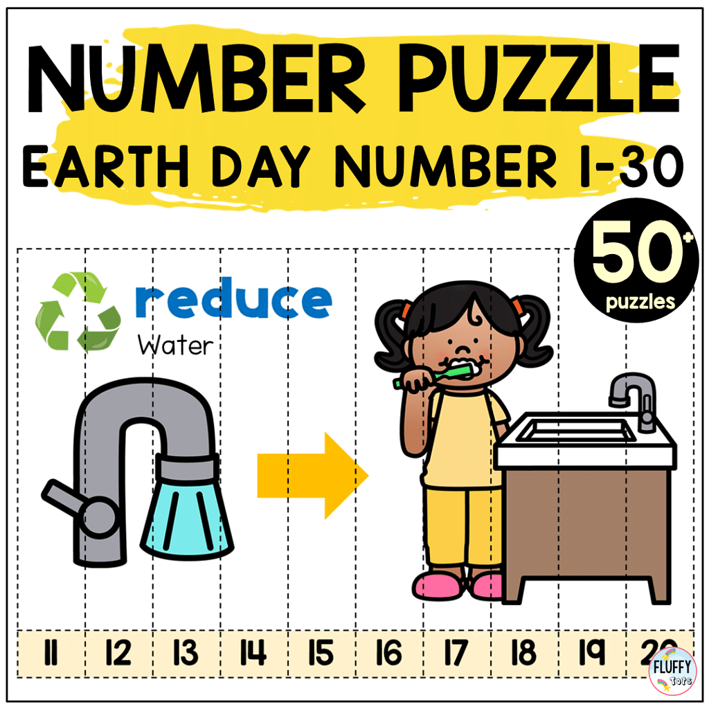 Earth Day Math Activities for Preschoolers Counting 1-10 2