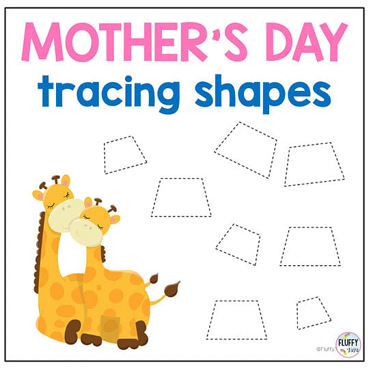 mother's day tracing pages