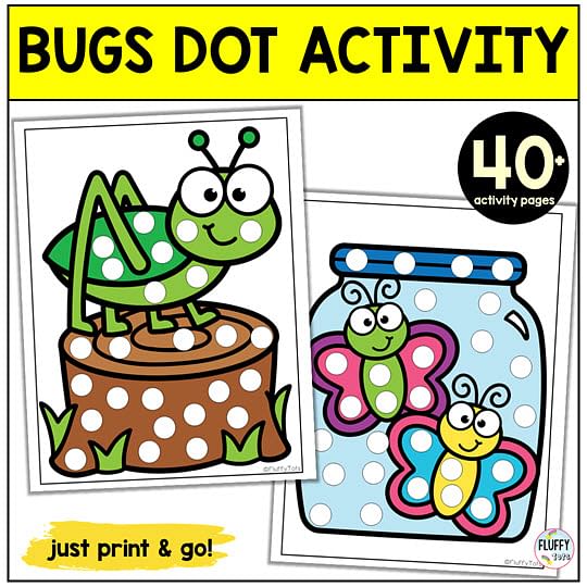 bugs dot printables