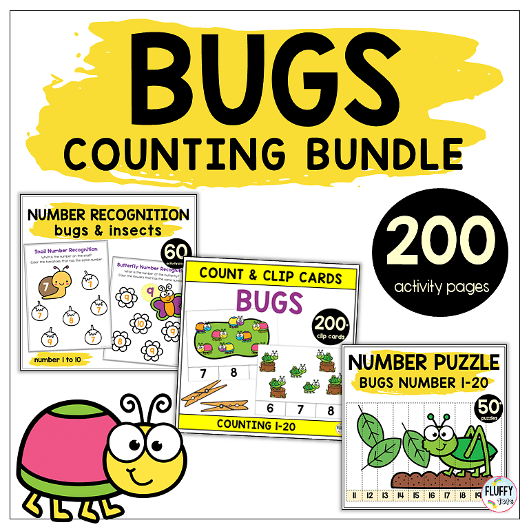 Ladybug Count and Clip Cards : FREE 20 Exciting Clip Cards 1