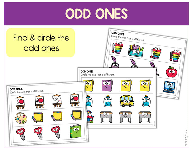 60+ Pages of Easy to Use Back to School Printables for Preschool and Toddler Kids 8